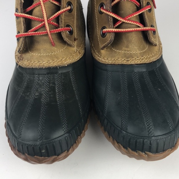 Sorel Cheyanne Lace Full Grain Men’s Rain / Snow Rubber Duck Boots - Picture 7 of 13